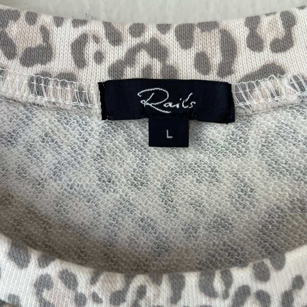 Rails Alice Mixed Gray Cropped Sweater Size L - image 2